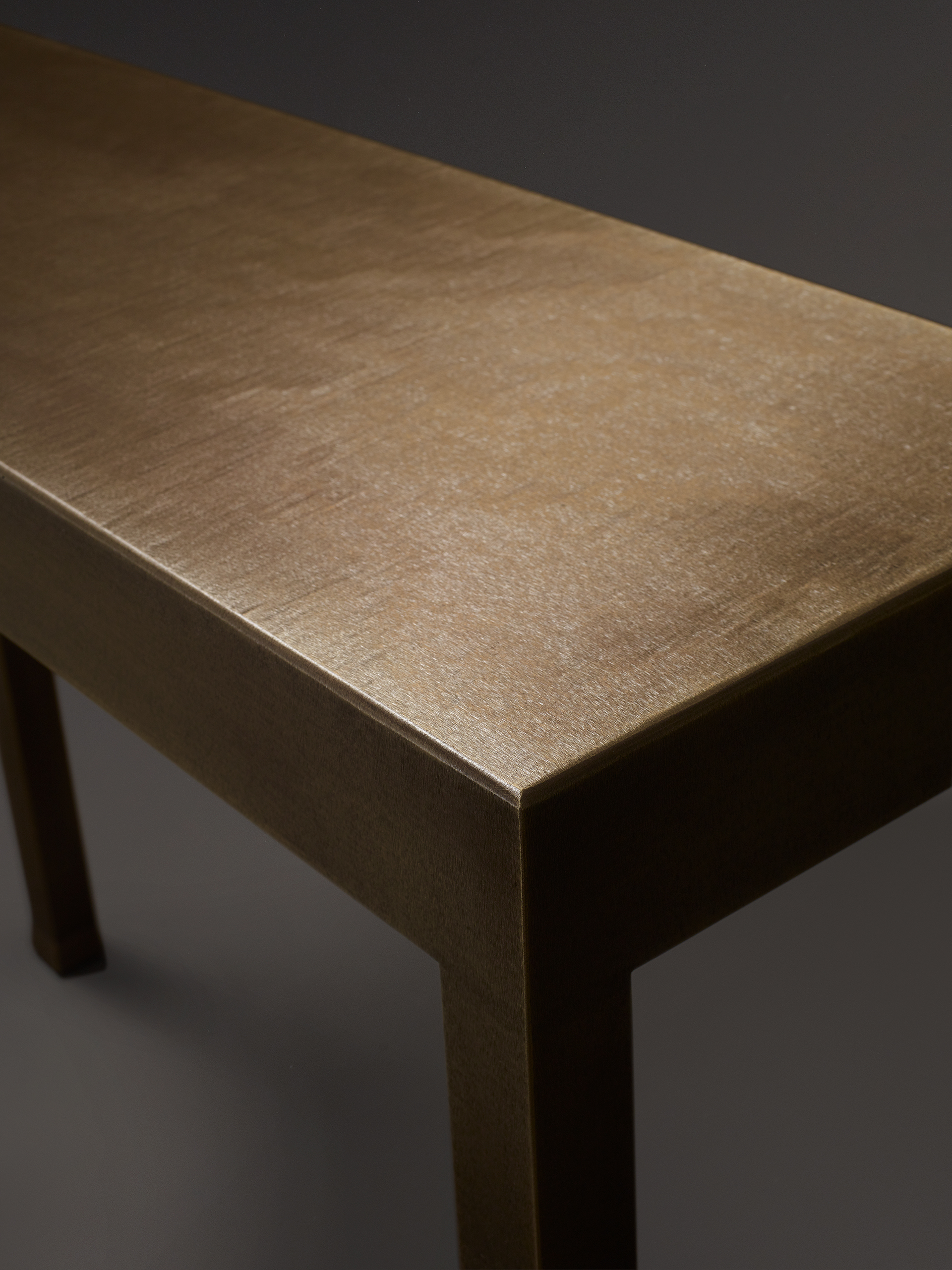 Detail of Gong, a bronze console from Promemoria's catalogue | Promemoria