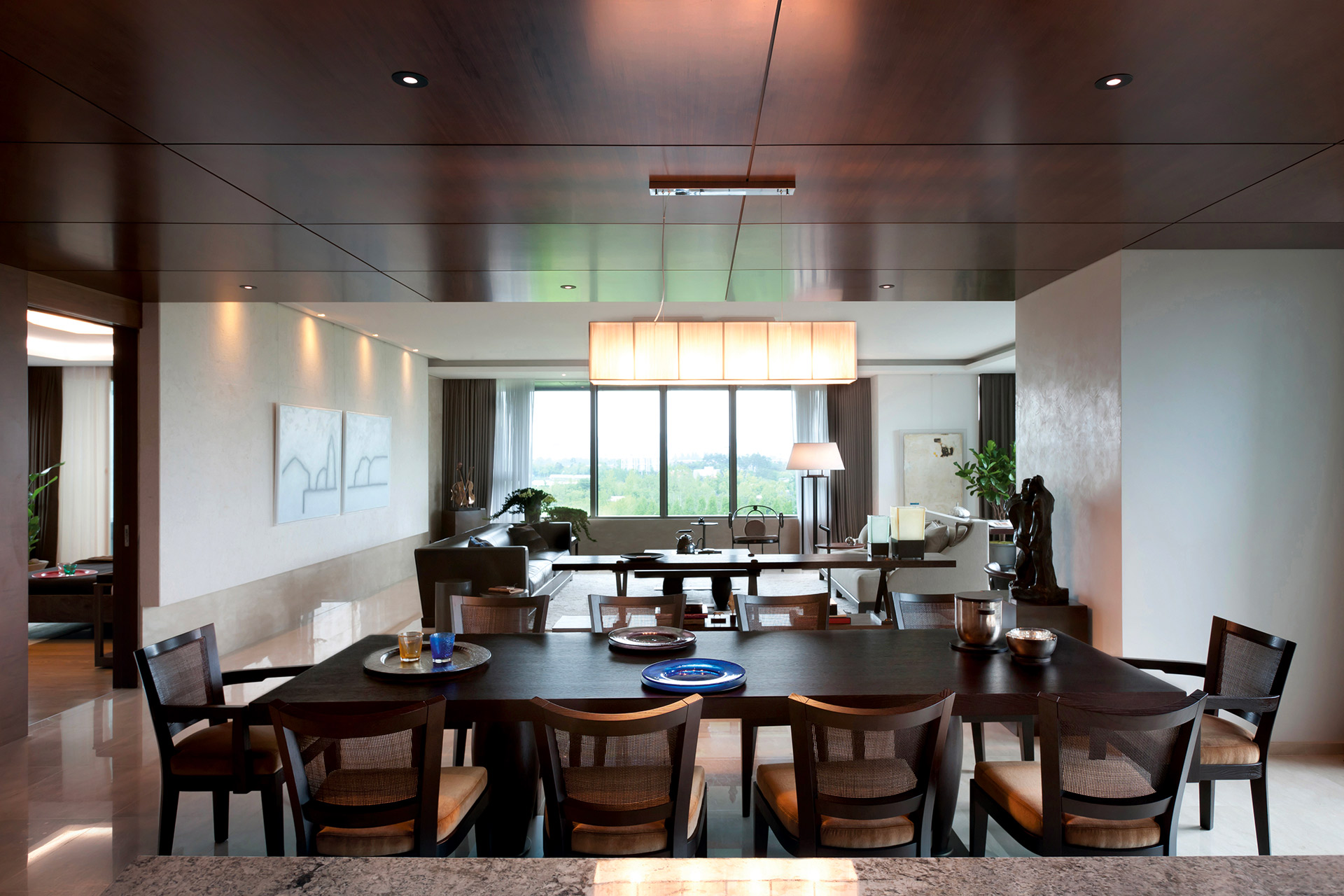 Dining room of a private residence in Korea furnished with Promemoria | Promemoria